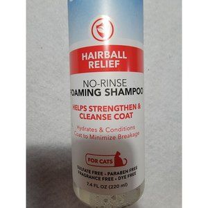 TROPICLEAN OXYMED HAIRBALL RELIEF NO-RINSE FOAMING SHAMPOO FOR CATS